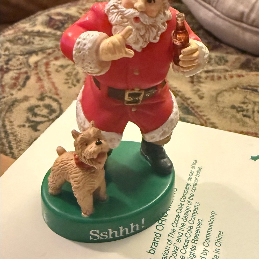 Santa Figurine with Dog